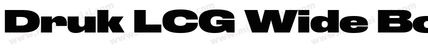 Druk LCG Wide Bold字体转换